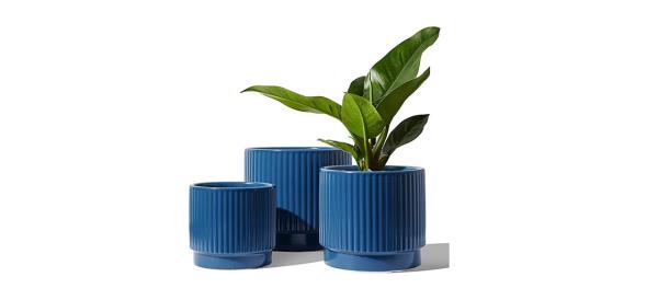 Le Tauci Planter with Drainage Holes, Set of 3