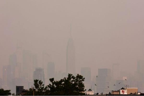 US states under air-quality a<em></em>lerts as Canadian smoke drifts south