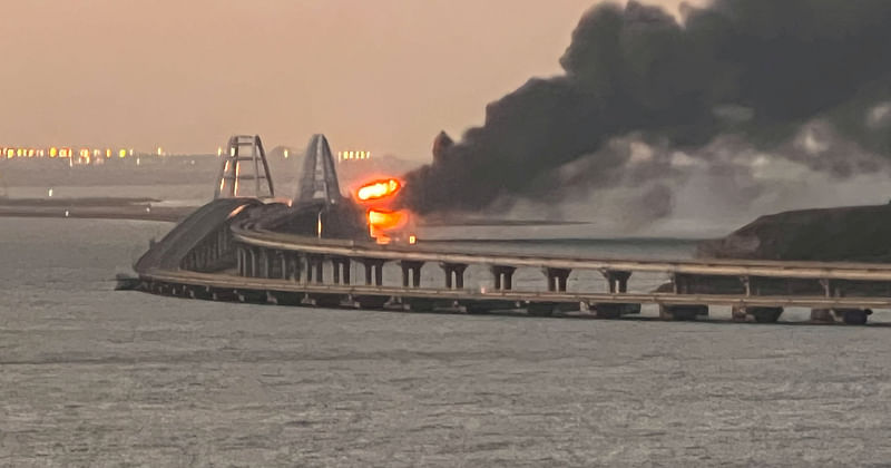 爆炸损害声望克里米亚大桥对俄罗斯的乌克兰战争至关重要